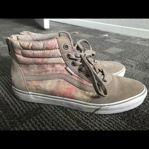 🌺Floral High Top Vans🌺